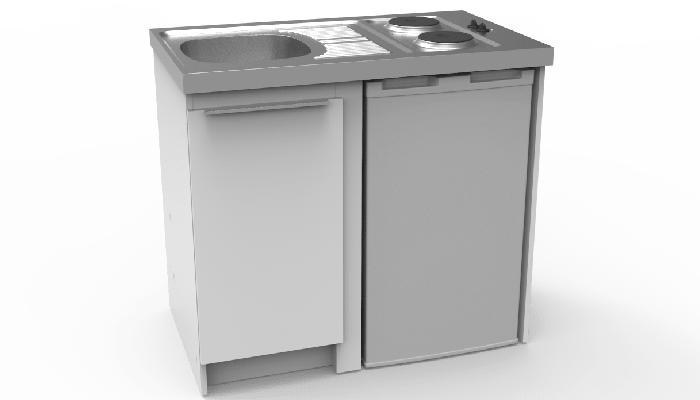 evier cuisinette CPAE 100 cm