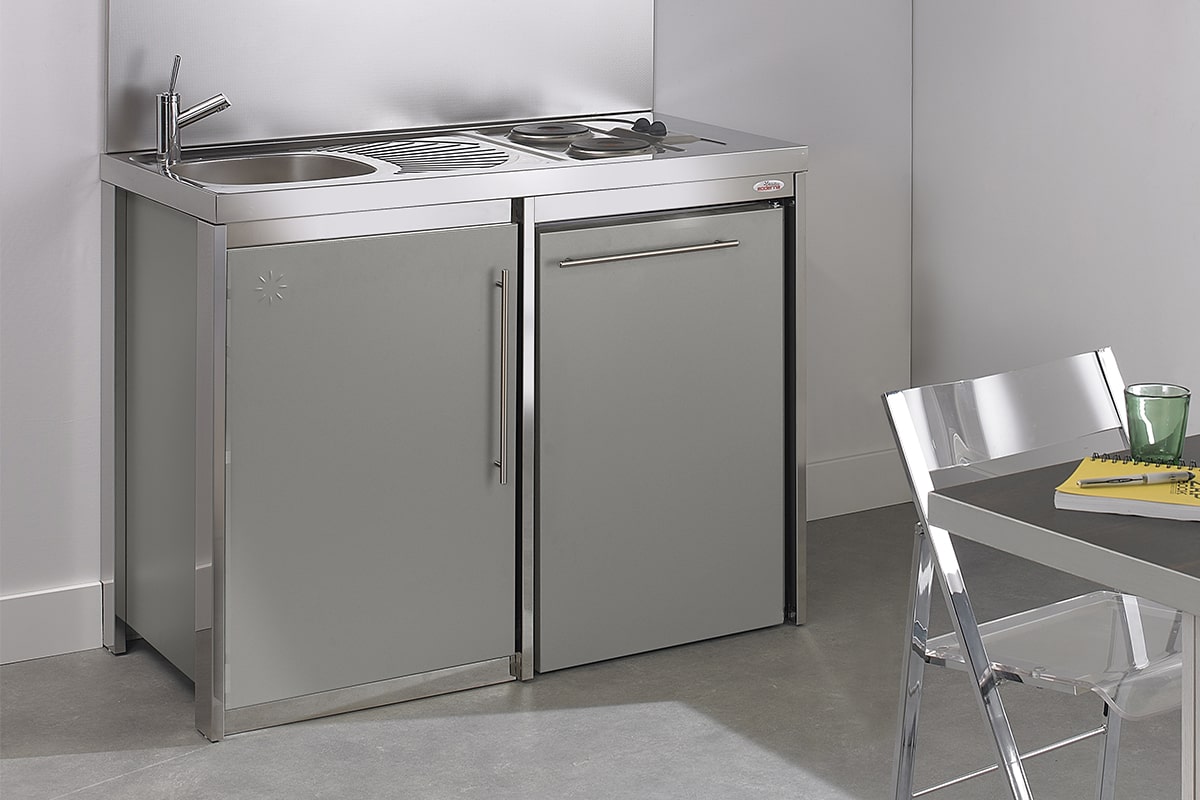 cuisinette complete métalline 120cm 2